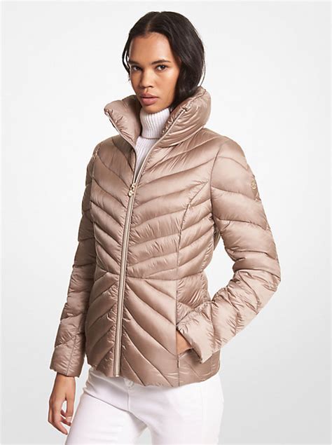 puffer coat michael kors|michael kors puffer coat packable.